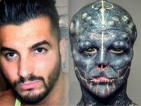 Превращение в пришельца: этот мужчина потерял человеческий облик