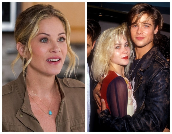 Кристина Эпплгейт и Брэд Питт