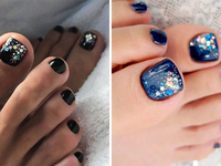 Какой педикюр сделать на Новый год 2022: ТОП-20 трендовых идей