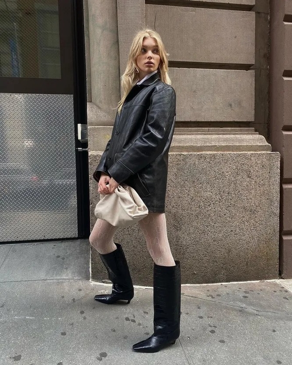 Модные сапоги на небольшом каблуке весна 2022