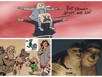 Путин, Лукашенко и армия РФ: самые яркие карикатуры