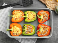 Рецепт на обед: перец, фаршированный морепродуктами