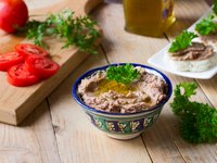 Нежный паштет из баклажанов и грибов