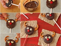 Рождественские олени: новогодний десерт без выпечки