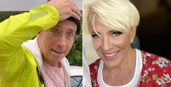 Вайкуле показала, как Галкин "уехал в закат" от нее на велосипеде