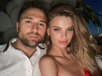 Экс-«Холостяк» Михайлюк и модель Хлистун рассекретили пол второго ребенка на гендер-пати