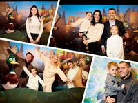 Никита Добрынин, Валентина Хамайко и Лилия Ребрик на премьере мультфильма «Перелет»