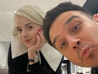 Мика Ньютон сводила мужа-американца на «Наталку-Полтавку» во Львове и пряталась с ним в бомбоубежище