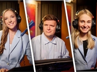 Катя Осадчая, Анатолий Анатолич и Анастасия Цимбалару в дубляже мультика «Гадкий Я-4»