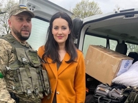 «Поехал на Кураховское направление»: Витвицкая показала, как провожала любимого на фронт