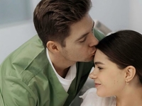 Жена Остапчука снялась в белье на шестой день после родов